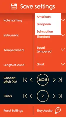 Master Double Bass Tuner android App screenshot 3