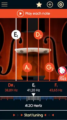 Master Double Bass Tuner android App screenshot 4