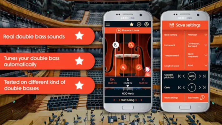 Master Double Bass Tuner android App screenshot 7